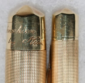 ADOLF HITLER PRESENTATION GOLD PEN AND PENCIL SET