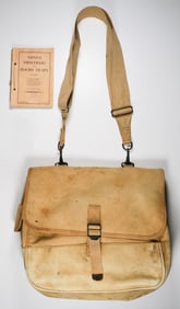 OMAHA BEACH-CARRIED HAVERSACK OWNED BY HERO COL. WILLIAM B. GARA