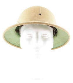 OMAHA BEACH HERO LT. COL. WILLIAM B. GARA’S NORTH AFRICA PITH HELMET