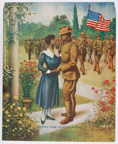 'COLORED MAN IS NO SLACKER' POSTER