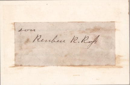 REUBEN REDDICK ROSS