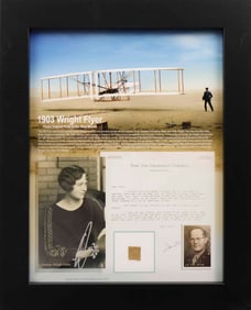 1903 WRIGHT FLYER FLOWN LINEN RELIC
