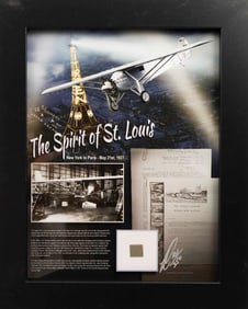 'SPIRIT OF ST. LOUIS' FLOWN AIRCRAFT LINEN