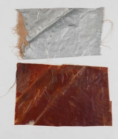 ZEPPELIN HINDENBURG SILVER FABRIC AND GAS BAG CRASH RELICS