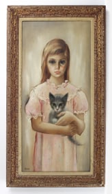 MARGARET KEANE ORIGINAL OIL PAINTING