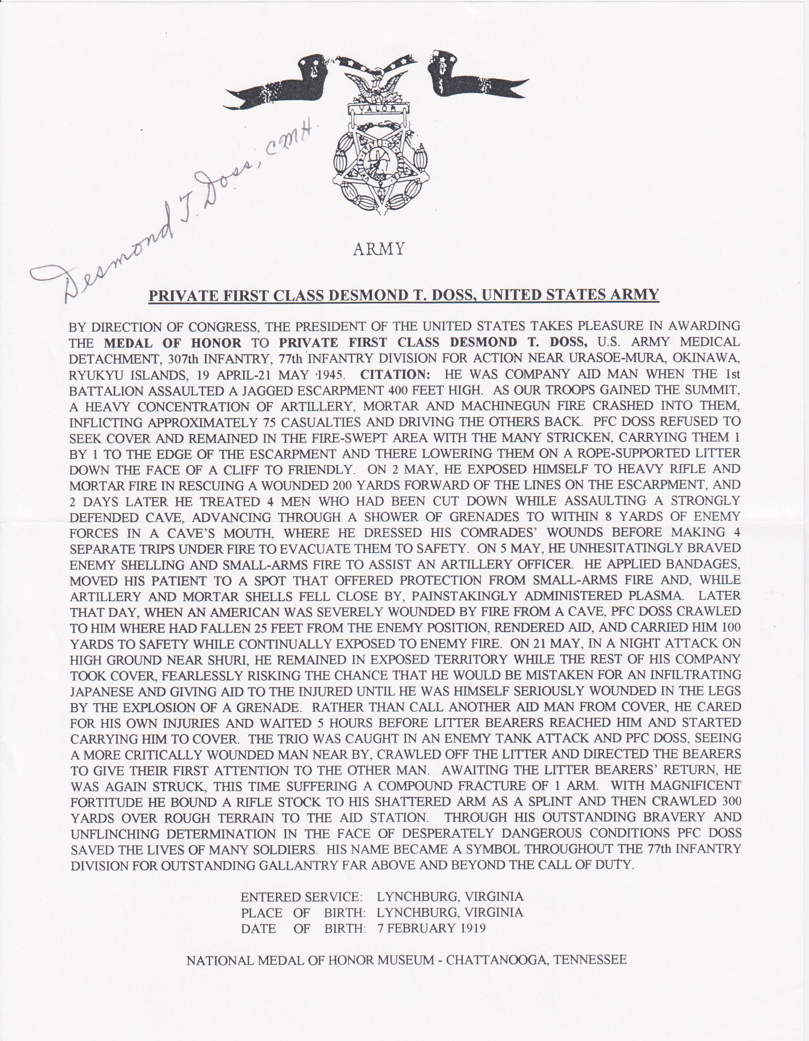 DESMOND T. DOSS (1 of 1)