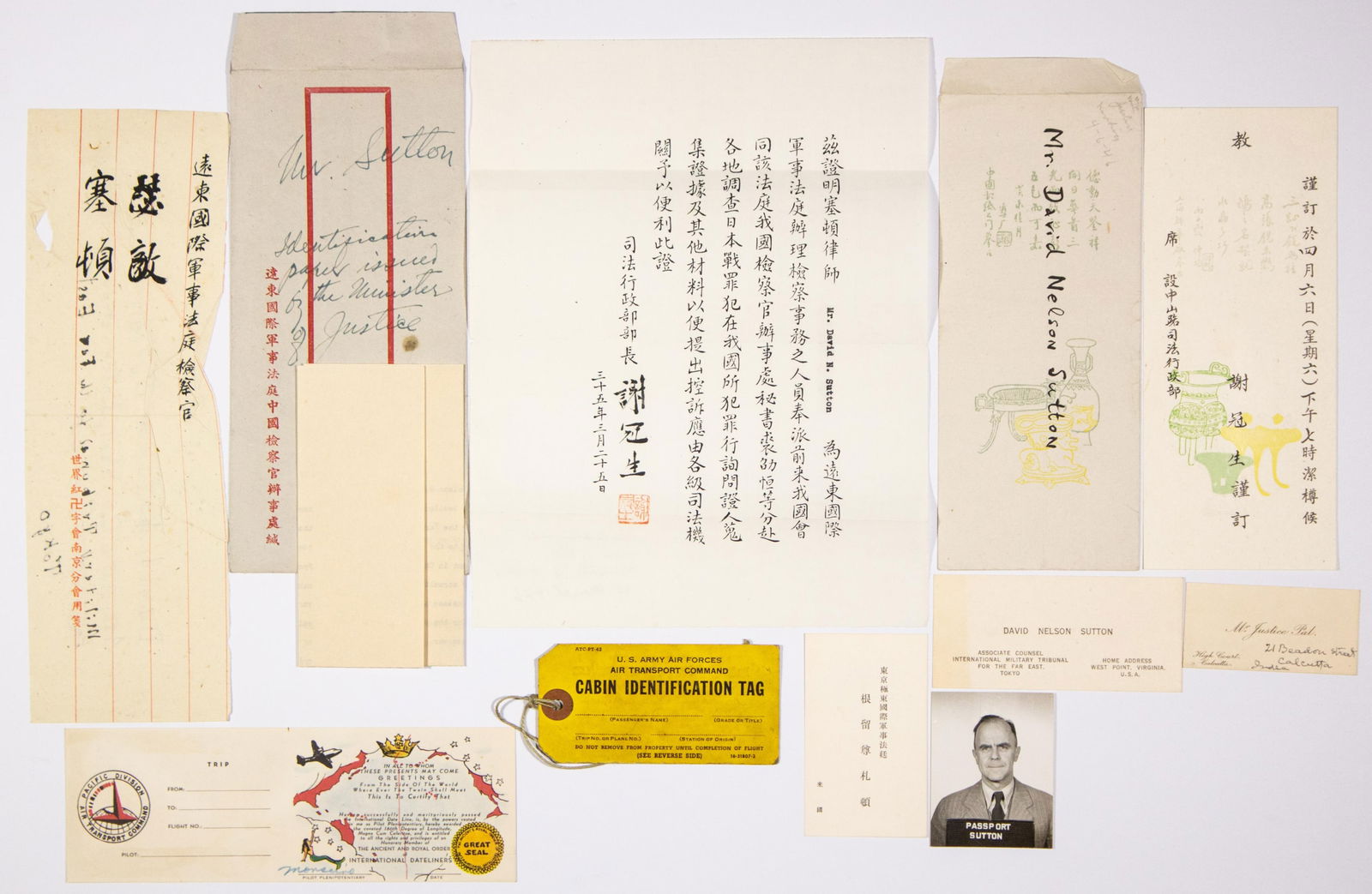 (TOKYO WAR CRIMES TRIBUNAL) ASSOCIATE COUNSEL DAVID M. SUTTON’S CHINA ATROCITIES INVESTIGATION (1 of 4)