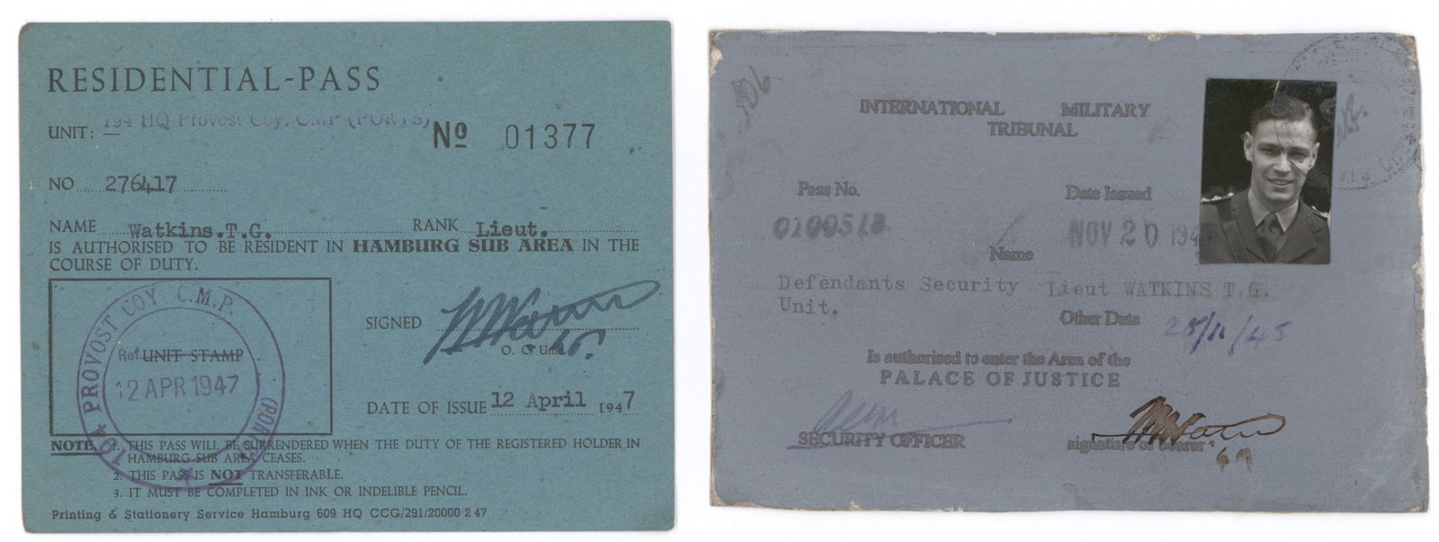 ARCHIVE OF NUREMBERG TRIBUNAL INTELLIGENCE OFFICER (1 of 20)