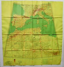LUFTWAFFE FLIGHT MAP OF NORTH AFRICA, ITALY AND THE MEDITERRANEAN