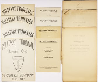 NUREMBERG MILITARY TRIBUNALS INDICTMENT PUBLICATIONS (12)
