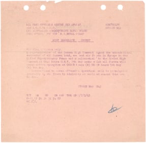 SURRENDER OF GERMANY ADMIRALTY TELEGRAM