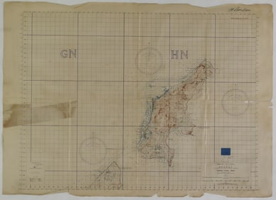 WORLD WAR II SAIPAN-TINAN MAP