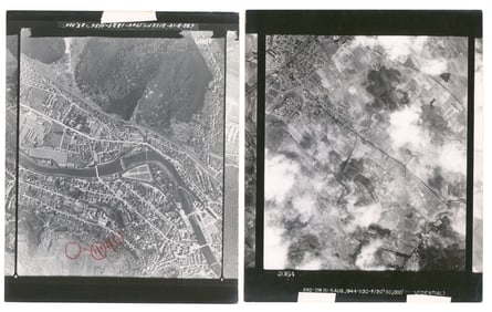 WORLD WAR II CLASSIFIED AERIAL BOMBING PHOTOGRAPHS (19)
