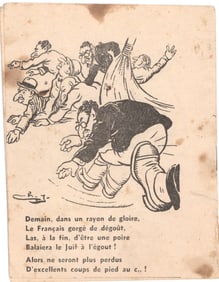COLLABORATIONIST FRANCE ANTI-JEWISH PROPAGANDA
