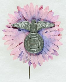 1927 NSDAP LAPEL PIN WITH FIRST PATTERN EAGLE