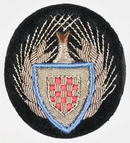 (CROATIA) CROATIAN OFFICER'S LABOR SERVICE CAP BADGE