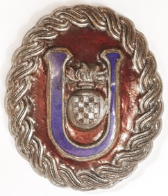 INDEPENDENT STATE OF CROATIA USTASE OFFICER’S BELT BUCKLE