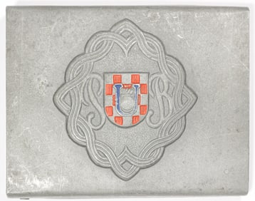 INDEPENDENT STATE OF CROATIA RESERVE BATTALION BELT BUCKLE