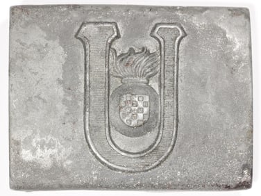 INDEPENDENT STATE OF CROATIA USTASE EM/NCO BELT BUCKLE