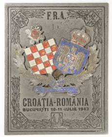 CROATIAN-ROMANIAN ATHLETICS MEET COMMEMORATIVE PLAQUE