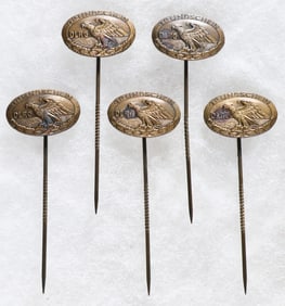 D.L.R.G. LIFE SAVING TRAINING STICKPINS (5)