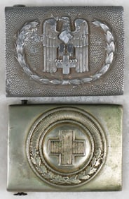 GERMAN RED CROSS BELT BUCKLES (2)