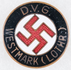 NSDAP D.V.G. WESTMARK (LOTHR.) BADGE