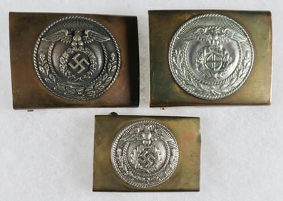 S.A. BRASS BELT BUCKLES (3)