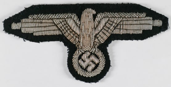 SS OFFICER'S SLEEVE EAGLE, UNIFORM REMOVED