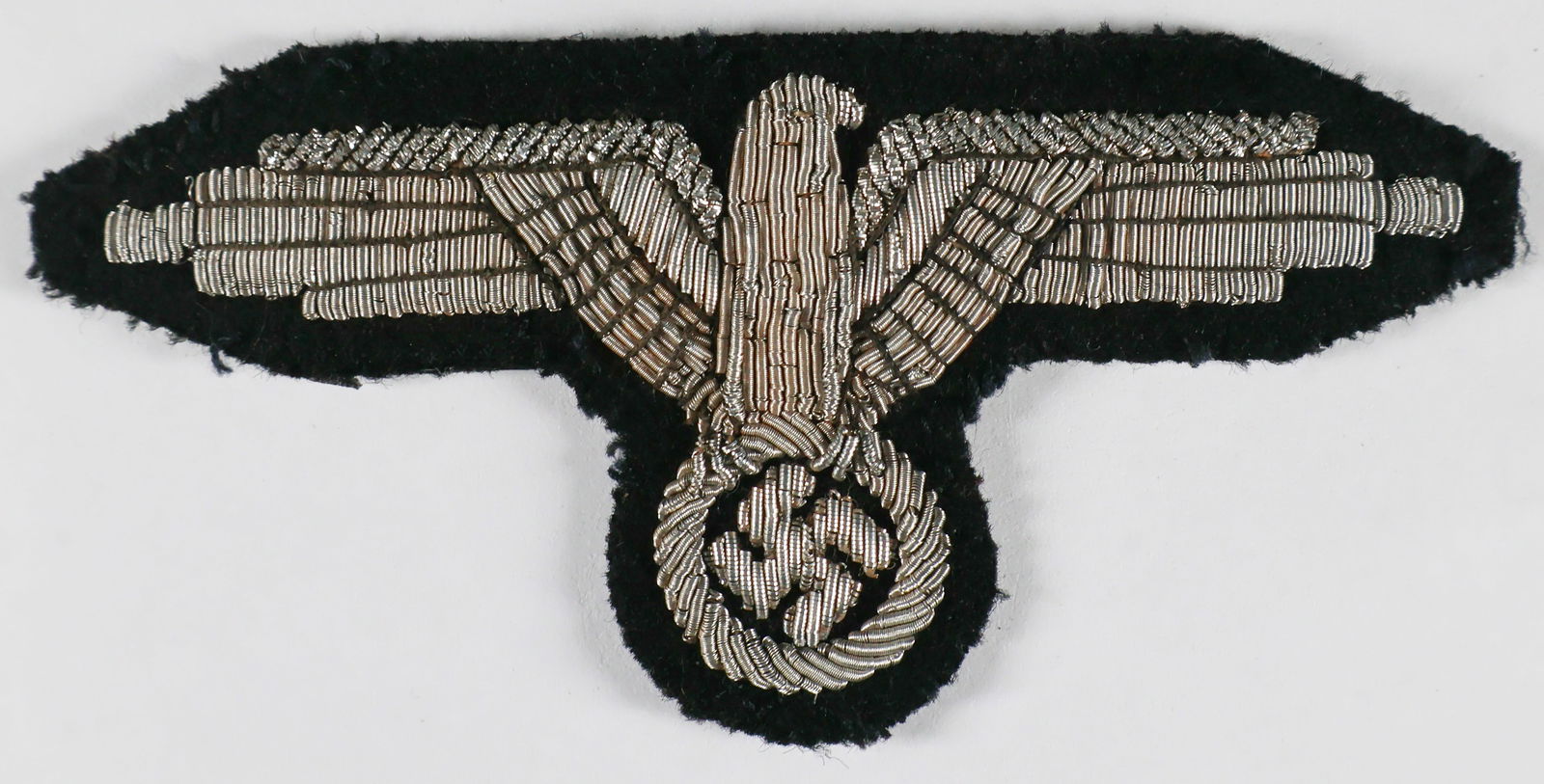 SS OFFICER'S SLEEVE EAGLE, UNIFORM REMOVED (1 of 2)