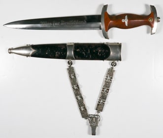1941 NSKK OFFICER’S CHAINED DAGGER