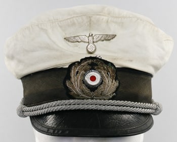 KRIEGSMARINE OFFICER'S SUMMER VISOR CAP