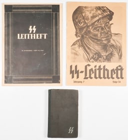 SS 'DER SOLDATENFREUND' 1944 DAILY DIARY & SS LEITHEFT BOOKS (3)