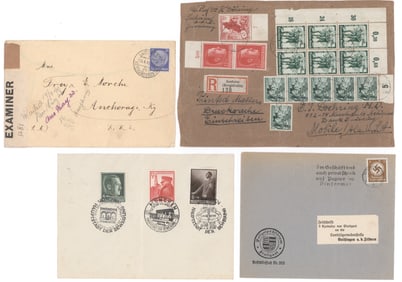 GERMAN WORLD WAR II POSTAL HISTORY (45+)