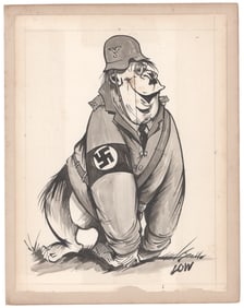 ANTI-NAZI POLITICAL CARTOON