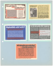 NAZI PROPAGANDA LEAFLETS