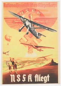 HITLER YOUTH RELATED POSTERS (5) / POSTWAR PRINTED