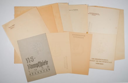 THIRD REICH LETTERHEAD PROOF SETS