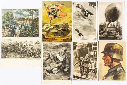 THIRD REICH MILITARY POSTCARDS (8)