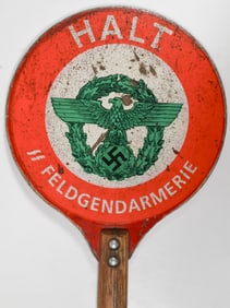 SS FELDGENDARMERIE 'HALT' HAND SIGN