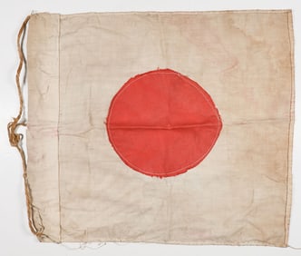(DOOLITTLE MISSION) NAVIGATOR CARL R. WILDNER'S SOUVENIR JAPANESE FLAG