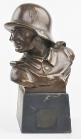BUST OF A GERMAN SOLDIER