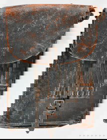 CAPTURED GERMAN MAP CASE WITH BRING-BACK PAPERS