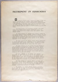 JAPANESE INSTRUMENT OF SURRENDER