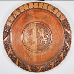 MANNHEIM WOODEN WALL PLAQUE
