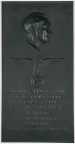 REICH CHANCELLERY WORKERS' GIFT PLAQUE, CASED