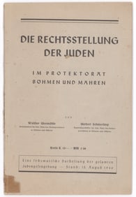 'LEGAL STATUS OF THE JEWS IN THE PROTECTORATE OF BOHEMIA AND MORAVIA'