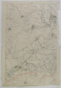 BATTLE OF ST. MIHIEL MAP OF GERMAN RESISTANCE POINTS, USED BY COL. WILLIAM J. DONOVAN