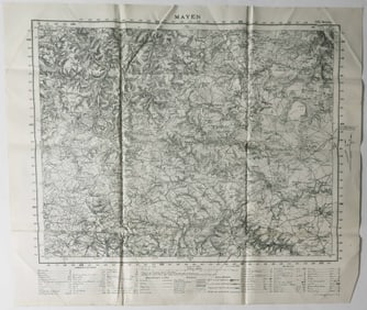 AMERICAN FIELD-PRINTED MAPS OF GERMANY, OWNED BY COL. WILLIAM J. DONOVAN (3)