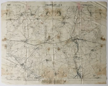 WESTERN FRONT MAPS, USED BY COL. WILLIAM J. DONOVAN (5)